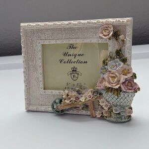 Giovanni Turtle King Unique Collection Flower Garden Wagon Pink Picture Frame
